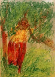 Untitled (Woman Standing Under a Tree)