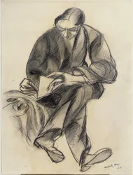 Seated Figure Reading, 1919