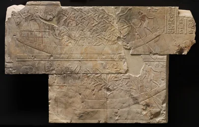 Two Boats with Female Mourners