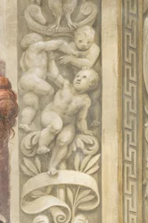 Putti, decorations around the windows