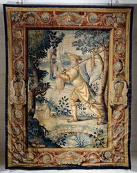 Game carrier, tapestry from series Hunts of Francis I