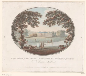 View of the Country House of Sir William Portman at Bryanston (English Gardens)