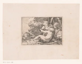 Bacchanal with Drunken Putti