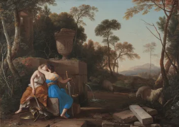 Laurent de La Hyre / "The Kiss of Peace and Justice", 1654