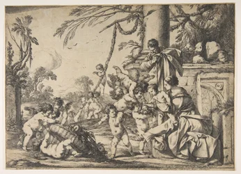 The Virgin and Christ Child Served by Angels