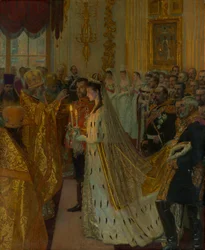 The Wedding of Tsar Nicholas II and the Princess Alix of Hesse-Darmstadt on November 26, 1894, 1895