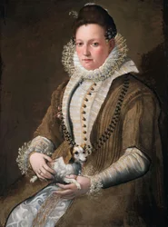 Portrait of a Lady with a Dog