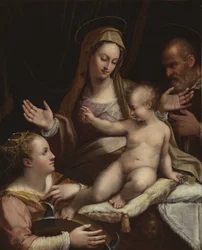 The Holy Family with Saint Catherine of Alexandria