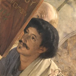 Charles Deschamps, with Henry Wallace Looking On, 1874