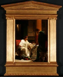 Vespasian hearing from one of his generals of the taking of Jerusalem by Titus, 1866