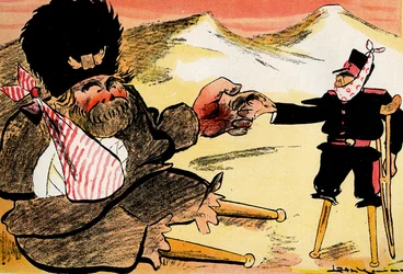 The Future Alliance - We should have started like this! - Russian and Japan shake hands. 1904