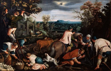 October from the Series The Seasons