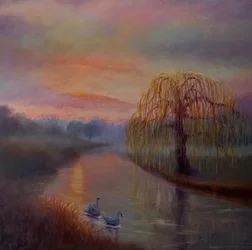 Misty Dawn, Bushy Park, 2024