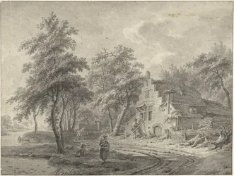 Farmhouse on a Country Road
