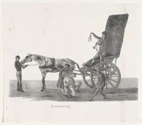 Carriage with a Quack, 1835 (De afzonderlijke voorstellingen, welke den optogt, gehouden door H.H. Studenten der Leidsche Hoogeschool op den 9 Feb: 1835)