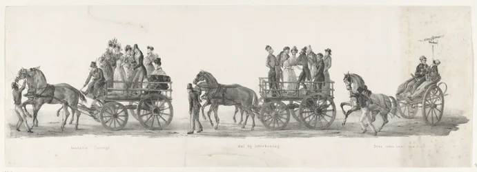 Invitation for a Concert, the Ball and Drunken Students, 1835