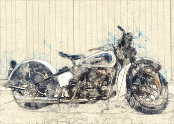 Classic Motorcycle Art
