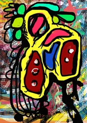 Colorful Graffiti Creature