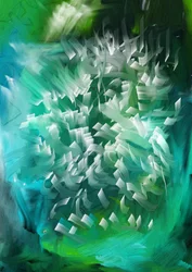 Fluid Aqua Brushstrokes