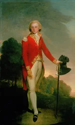 Portrait of Aubrey, Earl of Burford, Wearing the Uniform of a Captain in the 34th Foot