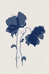 Elegant Blue Blooms