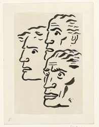 Three Male Faces