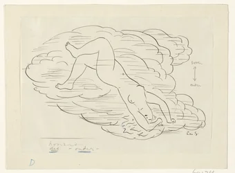 Naked Woman in the Clouds
