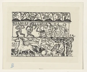 Horses, Dancing People, and Masks