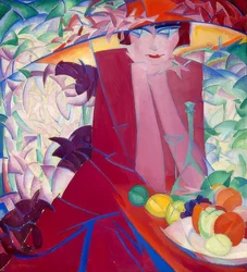 Lady with Large Hat in the Summer House. 1913