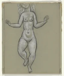Dancing nude woman