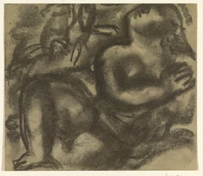 Seated Nude Female in a Landscape