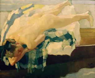 Female Nude in a Boat