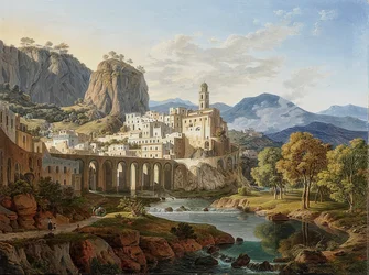 View of Atrani near Amalfi. 1834