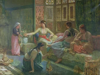 Interior of a Harem, c.1865
