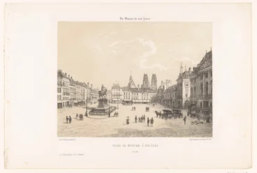View of Place du Martroi in Orléans (Contemporary France)