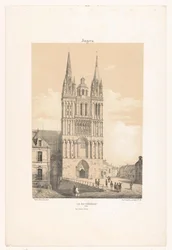 View of the Cathedral of Angers (Contemporary France)