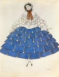 Chiarina, Costume Sketch for the Ballet 
