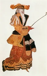 Comtesse, Costume Sketch for Tchaikovsky