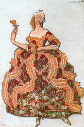 Constanza, Costume Sketch for the Ballet after Carlo Goldoni