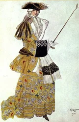 Costume Design for The Baroness Hunting, from Sleeping Beauty