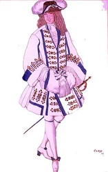 Costume Design for The Flemish Bridegroom, from Sleeping Beauty