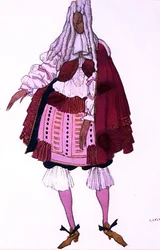 Costume Design for a Courtier at the Baptism, from Sleeping Beauty