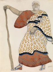 Costume Design for Drama Oedipus at Colonus by Sophocles, 1904