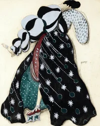 Costume Design for the Ballet La Legende de Joseph by R. Strauss