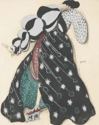Costume Design for the Ballet La Légende de Joseph by R. Strauss