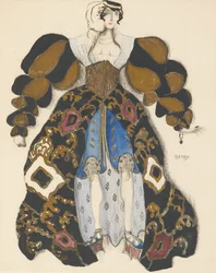 Costume design for the Ballet La Légende de Joseph by R. Strauss