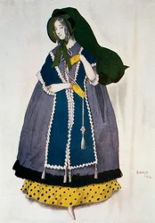 Costume design for the ballet Les Papillons, 1912