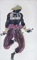 Costume Design for the Ballet Sheherazade by N. Rimsky-Korsakov, 1910