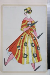 Costume for the ballet La Boutique Fantasque directed by Gioachino Rossini