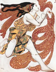 Costume Sketch for a Bacchante, from the Ballet 